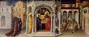 Gentile da Fabriano baby Jesus in the temple frambares oil painting artist